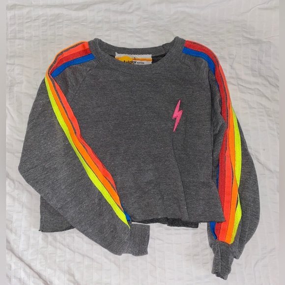 Aviator nation grey neon stripe pair - Picture 2 of 5